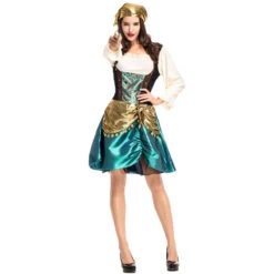 Deluxe Female Gypsy Pirate Cosplay Costume Halloween/Stage Performance/Party 9 Deluxe Female Gypsy Pirate Cosplay Costume Halloween/Stage Performance/Party -Procosplayshop Deluxe Female Gypsy Pirate Cosplay Costume HalloweenStage PerformanceParty 3