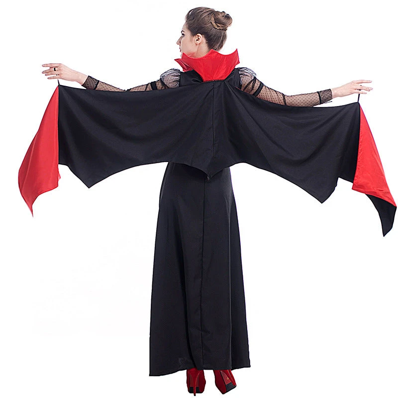 Deluxe Women Vampire Queen Witch Cosplay Costume For Halloween Party Performance - Image 2