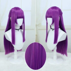 Fern Cosplay Purple Wigs Frieren Beyond Journey's End Ferun Costume Accessories -Procosplayshop FernCosplayPurpleWigsFrierenBeyondJourney sEndFerunCostumeAccessories 3