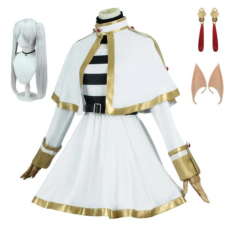 Frieren Kids Costume Girls Cosplay Dress Outfit Frieren Beyond Journey's End Cosplay Costume 3 Frieren Kids Costume Girls Cosplay Dress Outfit Frieren Beyond Journey's End Cosplay Costume
