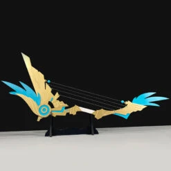 Genshin Impact Cosplay Anemo Archon Barbatos Venti Cosplay Weapon Skyward Harp Cosplay Bow Props