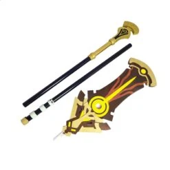Genshin Impact Cosplay Cyno Cosplay Weapon Staff Of The Scarlet Sands PVC Polearm Props 7 Genshin Impact Cosplay Cyno Cosplay Weapon Staff Of The Scarlet Sands PVC Polearm Props -Procosplayshop GenshinImpactCosplayCynoCosplayWeaponStaffoftheScarletSandsPVC WoodPolearmProps 3