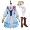 Genshin Impact Cosplay Kamisato Ayaka Skin Springbloom Missive Costume With Wigs Hat And Boots Whole Set Halloween Costume -Procosplayshop GenshinImpactCosplayKamisatoAyakaSkinSpringbloomMissiveCostumeWithWigsHatandBootsWholeSetHalloweenCostume