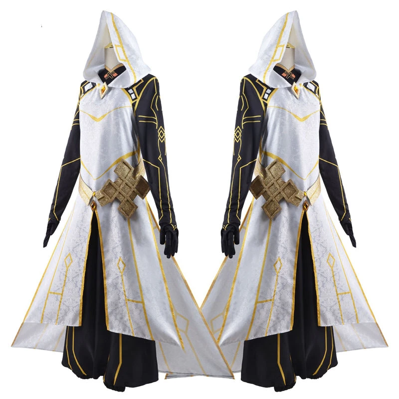 Genshin Impact Zhongli Rex Lapis Morax Gods Costume With Wigs Halloween Costume Set 5 Genshin Impact Zhongli Rex Lapis Morax Gods Costume With Wigs Halloween Costume Set - Image 3