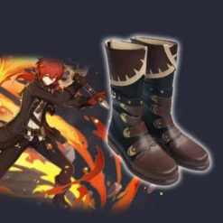 Genshin Impact Diluc Halloween Cosplay Boots Cosplay Accessories Shoes -Procosplayshop GenshinImpactDilucHalloweenCosplayBootsCosplayAccessoriesShoes 1