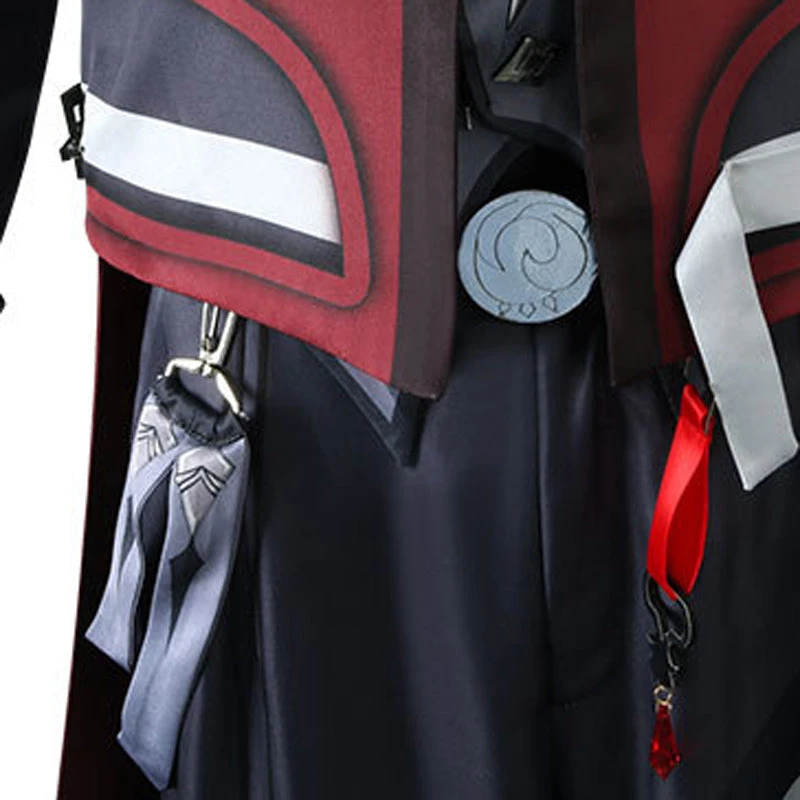 Genshin Impact Diluc Skin Costume Red Dead Of Night Costume With Wigs Set 6 Genshin Impact Diluc Skin Costume Red Dead Of Night Costume With Wigs Set - Image 4