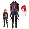 Genshin Impact Diluc Skin Costume Red Dead Of Night Costume With Wigs Set 1 Genshin Impact Diluc Skin Costume Red Dead Of Night Costume With Wigs Set -Procosplayshop GenshinImpactDilucSkinCostumeRedDeadofNightCosplayCostumeOutfit 51