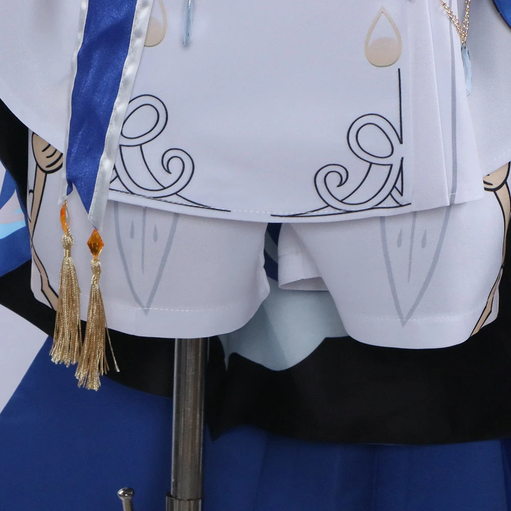 Genshin Impact Furina De Fontaine Costume With Hat Halloween Carnival Cosplay Outfit 8 Genshin Impact Furina De Fontaine Costume With Hat Halloween Carnival Cosplay Outfit - Image 6