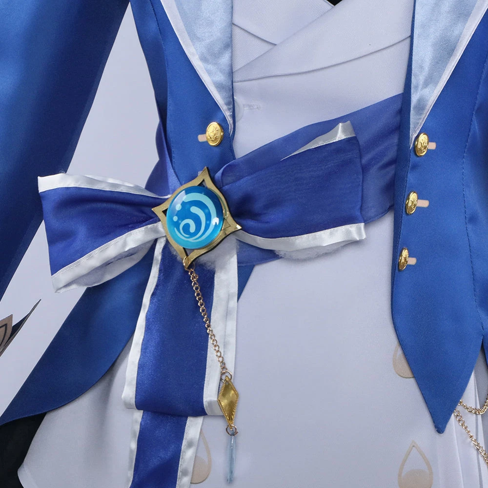 Genshin Impact Furina De Fontaine Costume With Hat Halloween Carnival Cosplay Outfit 9 Genshin Impact Furina De Fontaine Costume With Hat Halloween Carnival Cosplay Outfit - Image 7