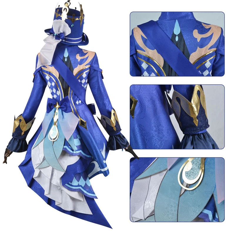 Genshin Impact God Of Justice Focalors Cosplay Costume Full Set Halloween Costume Suit 7 Genshin Impact God Of Justice Focalors Cosplay Costume Full Set Halloween Costume Suit - Image 5