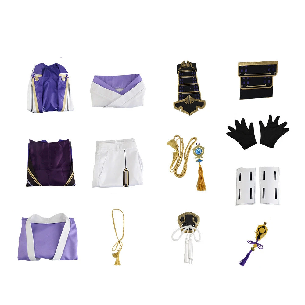 Genshin Impact Kamisato Ayato Costume Full Set Deluxe Halloween Costume Outfit 7 Genshin Impact Kamisato Ayato Costume Full Set Deluxe Halloween Costume Outfit - Image 5