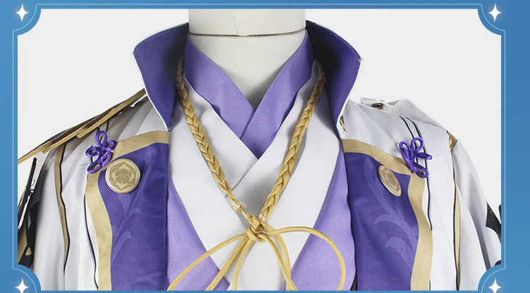 Genshin Impact Kamisato Ayato Costume Full Set Deluxe Halloween Costume Outfit 8 Genshin Impact Kamisato Ayato Costume Full Set Deluxe Halloween Costume Outfit - Image 6