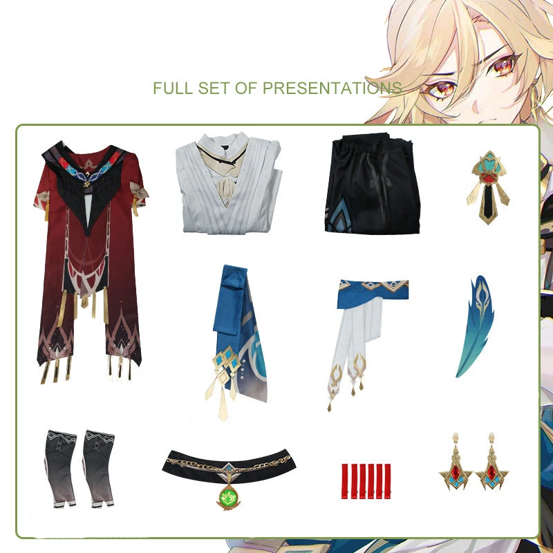 Genshin Impact Kaveh Costume Halloween Carnival Cosplay Outfit 6 Genshin Impact Kaveh Costume Halloween Carnival Cosplay Outfit - Image 4