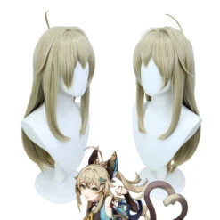 Genshin Impact Kirara Costume Wigs Halloween Cosplay Accessories