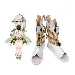 Genshin Impact Lesser Lord Kusanali Nahida Cosplay Shoes Halloween Cosplay Boots