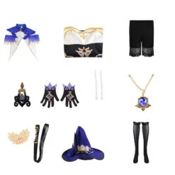 Genshin Impact Lisa Minci Cosplay Costume With Hat Halloween Costume Set -Procosplayshop GenshinImpactLisaMinciCosplayCostumeWithHatHalloweenCostumeSet 2