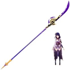 Genshin Impact Raiden Shogun Ei Cosplay Props Cosplay Accessories Weapons Polearm Engulfing Lightning Props