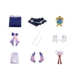 Genshin Impact Sangonomiya Kokomi Cosplay Costume Halloween Party Cospaly Outfit -Procosplayshop GenshinImpactSangonomiyaKokomiCosplayCostumeHalloweenPartyCospalyOutfit 6