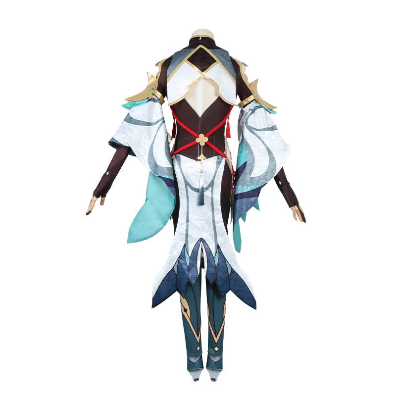 Genshin Impact Shenhe Cosplay Costume Full Set With Wigs Halloween Whole Set Shenhe Costume 6 Genshin Impact Shenhe Cosplay Costume Full Set With Wigs Halloween Whole Set Shenhe Costume - Image 4