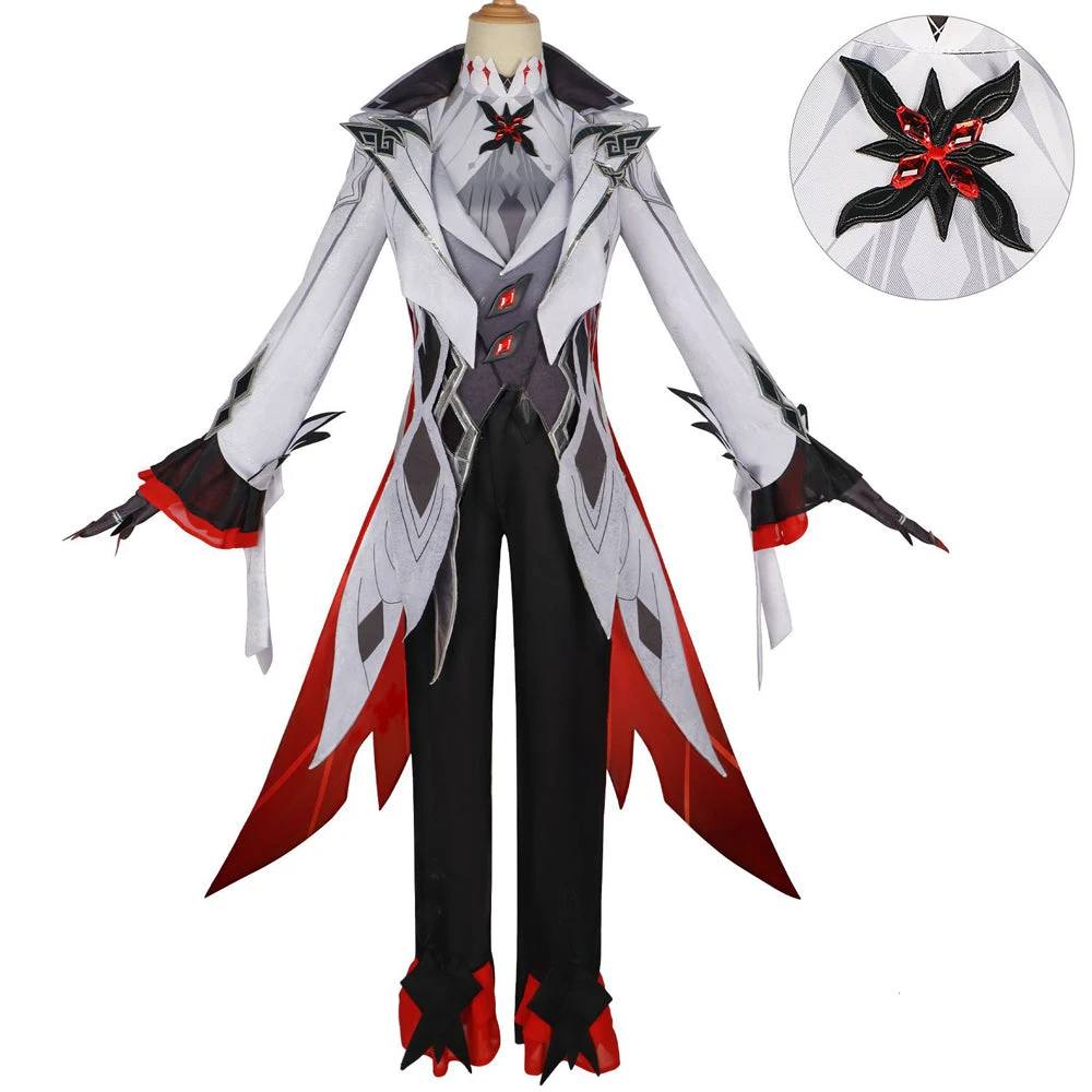 Genshin Impact The Knave Arlecchino Costume Outfit Halloween Canrival Cosplay Costume Suit 4 Genshin Impact The Knave Arlecchino Costume Outfit Halloween Canrival Cosplay Costume Suit - Image 2