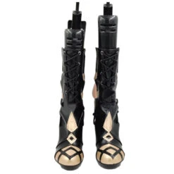 Genshin Impact The Knave Arlecchino Costume Shoes PU Leather Boots Halloween Cosplay Accessories -Procosplayshop GenshinImpactTheKnaveArlecchinoCostumeShoesPULeatherBootsHalloweenCosplayAccessories 2