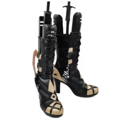 Genshin Impact The Knave Arlecchino Costume Shoes PU Leather Boots Halloween Cosplay Accessories