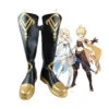 Genshin Impact Traveler Aether Cosplay Boots Halloween Cosplay Shoes -Procosplayshop GenshinImpactTravelerAetherCosplayBootsHalloweenCosplayAccessories 1