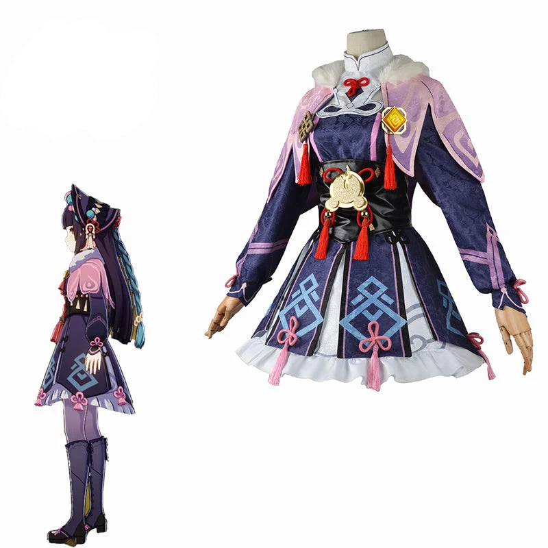 Genshin Impact Yun Jin Cosplay Costume Dress With Headwear Halloween Party Costume 4 Genshin Impact Yun Jin Cosplay Costume Dress With Headwear Halloween Party Costume - Image 2