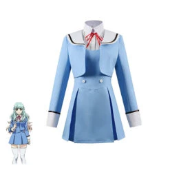 High-Rise Invasion Kuon Shinzaki Cosplay Costume Blue Dress Women Girls Cosplay Outfit For Halloween 11 High-Rise Invasion Kuon Shinzaki Cosplay Costume Blue Dress Women Girls Cosplay Outfit For Halloween -Procosplayshop High RiseInvasionKuonShinzakiCosplayCostumeBlueDressWomenGirlsCosplayOutfitForHalloween 2