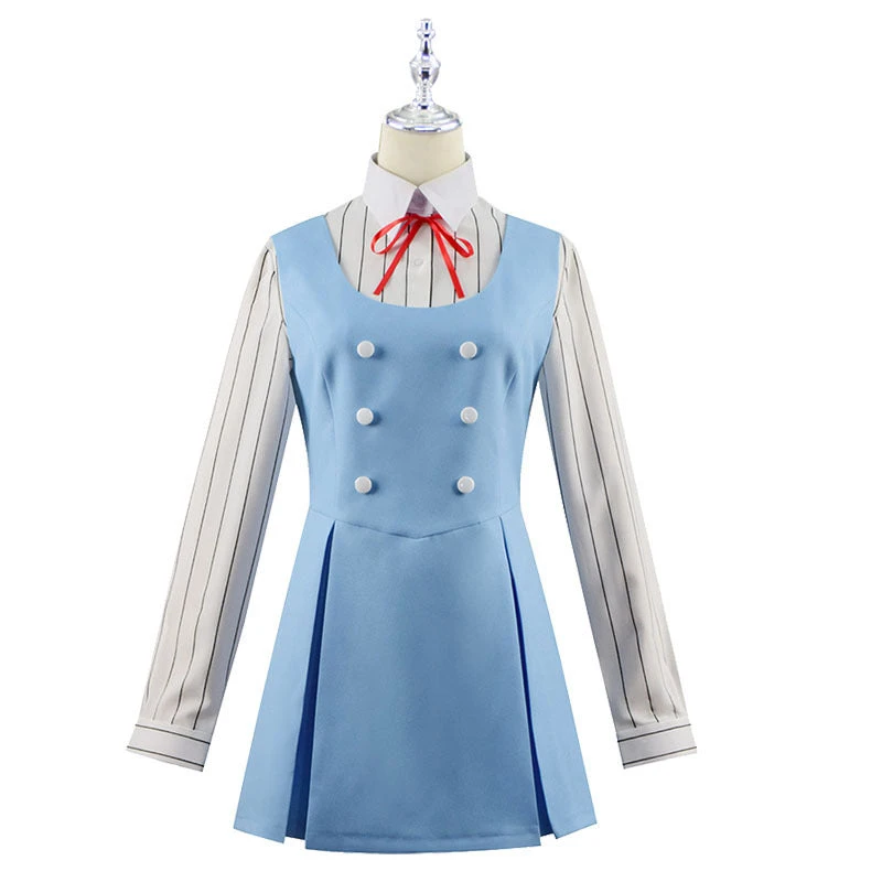High-Rise Invasion Kuon Shinzaki Cosplay Costume Blue Dress Women Girls Cosplay Outfit For Halloween 9 High-Rise Invasion Kuon Shinzaki Cosplay Costume Blue Dress Women Girls Cosplay Outfit For Halloween - Image 7