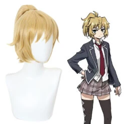 High-Rise Invasion Mayuko Nise Cosplay Wigs Blonde Ponytail Wigs -Procosplayshop High RiseInvasionMayukoNiseCosplayWigsBlondePonytailWigs 3