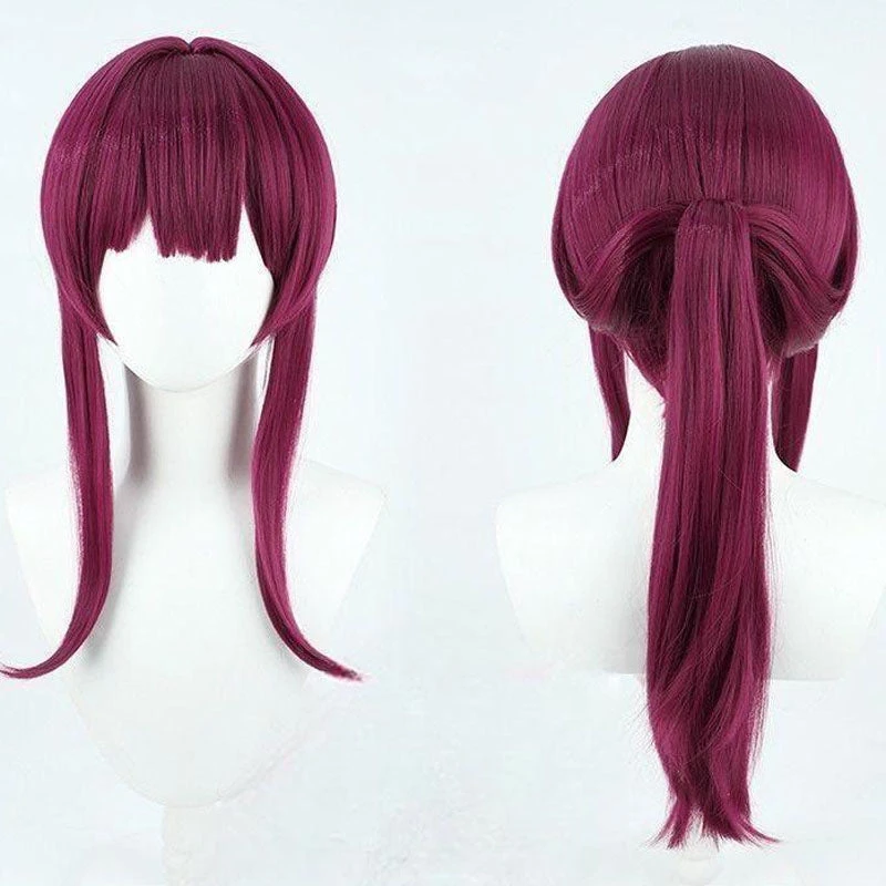 Honkai: Star Rail Kafka Costume Wigs Wine Red Long Wigs 7 Honkai: Star Rail Kafka Costume Wigs Wine Red Long Wigs - Image 5
