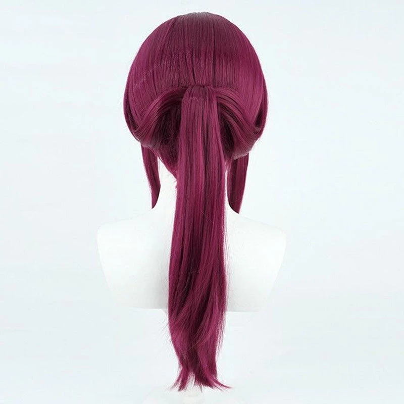Honkai: Star Rail Kafka Costume Wigs Wine Red Long Wigs 4 Honkai: Star Rail Kafka Costume Wigs Wine Red Long Wigs - Image 2