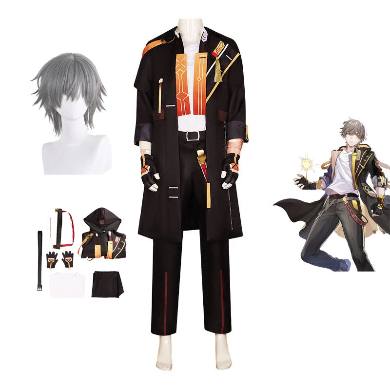 Honkai: Star Rail Trailblazer Caelus Costume Uniform Suit Halloween Cosplay Costume 3 Honkai: Star Rail Trailblazer Caelus Costume Uniform Suit Halloween Cosplay Costume