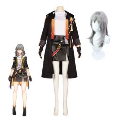 Honkai: Star Rail Trailblazer Stelle Costume Uniform With Cloak Halloween Cosplay Costume