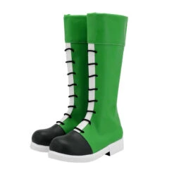 Hunter X Hunter Gon Freecss Cosplay Shoes Green PU Leather Costume Boots -Procosplayshop HunterxHunterGonFreecssCosplayShoesGreenPULeatherCostumeBoots 3
