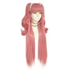 Kakegurui Yumemi Yumemite Cosplay Wigs Pink Long Wigs With Hairdecor -Procosplayshop KakeguruiYumemiYumemiteCosplayWigsPinkLongWigsWithHairdecor 4