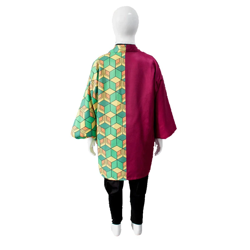 Kids Version Anime Giyu Tomioka Costume Child Boys Girls Cosplay Costume Set 5 Kids Version Anime Giyu Tomioka Costume Child Boys Girls Cosplay Costume Set - Image 3