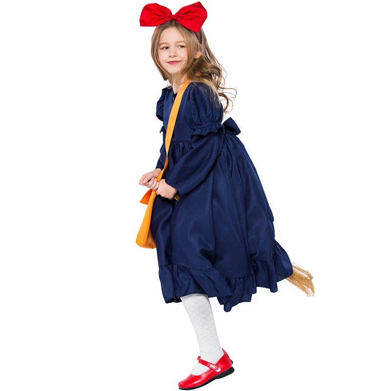 Kiki's Delivery Service Kids Girls Kiki Halloween Costume 6 Kiki's Delivery Service Kids Girls Kiki Halloween Costume - Image 4