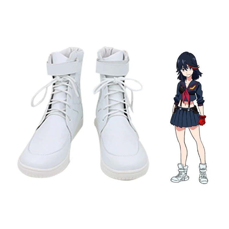 Kill La Kill Cosplay Costume Ryuko Matoi Cosplay Shoes White Boots 3 Kill La Kill Cosplay Costume Ryuko Matoi Cosplay Shoes White Boots