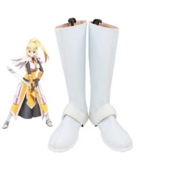 KonoSuba: God's Blessing On This Wonderful World! Darkness Cosplay Shoes White Boots
