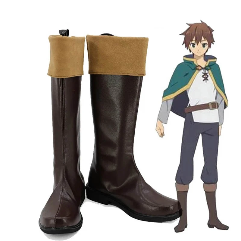 KonoSuba: God's Blessing On This Wonderful World! Kazuma Satou Cosplay Shoes Brown Boots 2 KonoSuba: God's Blessing On This Wonderful World! Kazuma Satou Cosplay Shoes Brown Boots