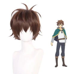 KonoSuba: God's Blessing On This Wonderful World! Satou Kazuma Cosplay Wigs Brown Short Wigs