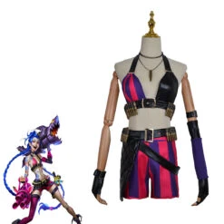 League Of Legends Costume Arcane Jinx Cosplay Costume Suit Halloween Cosplay Outfit