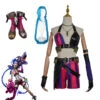 League Of Legends Cosplay Arcane Jinx Whole Set Costume With Wigs And Boots Outfit -Procosplayshop LeagueofLegendsCostumeArcaneJinxCosplayCostumeSuitHalloweenCosplayOutfitset1 3