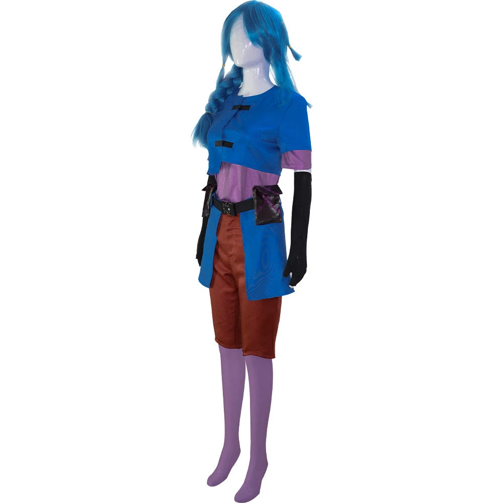 League Of Legends LOL Costume Jinx Childhood Costume Halloween Party Costume Outfit 6 League Of Legends LOL Costume Jinx Childhood Costume Halloween Party Costume Outfit - Image 4