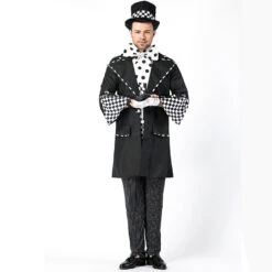 Men Black Magician Halloween Cosplay Costume Suit -Procosplayshop Men Black Magician Halloween Cosplay Costume Suit 2
