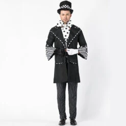 Men Black Magician Halloween Cosplay Costume Suit -Procosplayshop Men Black Magician Halloween Cosplay Costume Suit 3