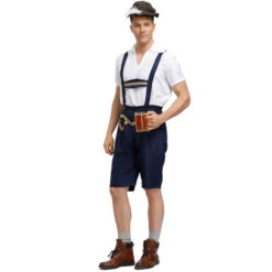 Men's Deluxe German Bavarian Oktoberfest Lederhosen Guy Costume -Procosplayshop Men s Deluxe German Bavarian Oktoberfest Lederhosen Guy Costume 5