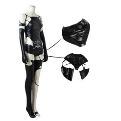 NieR:Automata YoRHa Type A No. 2 Cosplay A2 Costume Halloween Cosplay PU Outfit -Procosplayshop NieRAutomataYoRHaTypeANo.2CosplayA2CostumeHalloweenCosplayPUOutfit 3